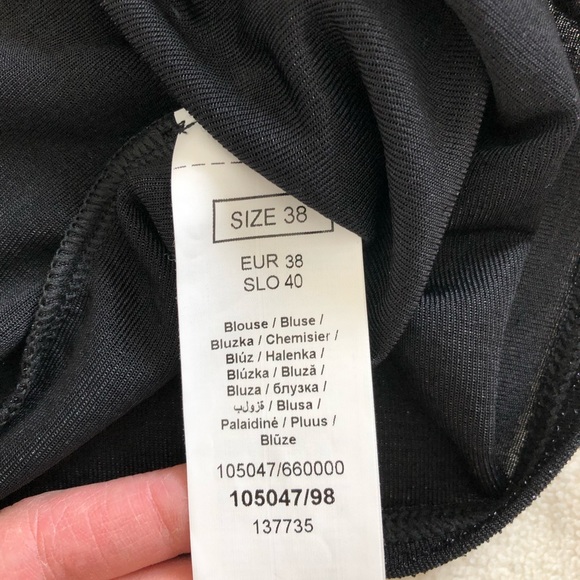 Olive green tunic with elastic around the sleeve cuff - Picture 3 of 3